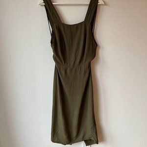 Reformation sleeveless, exposed back dress